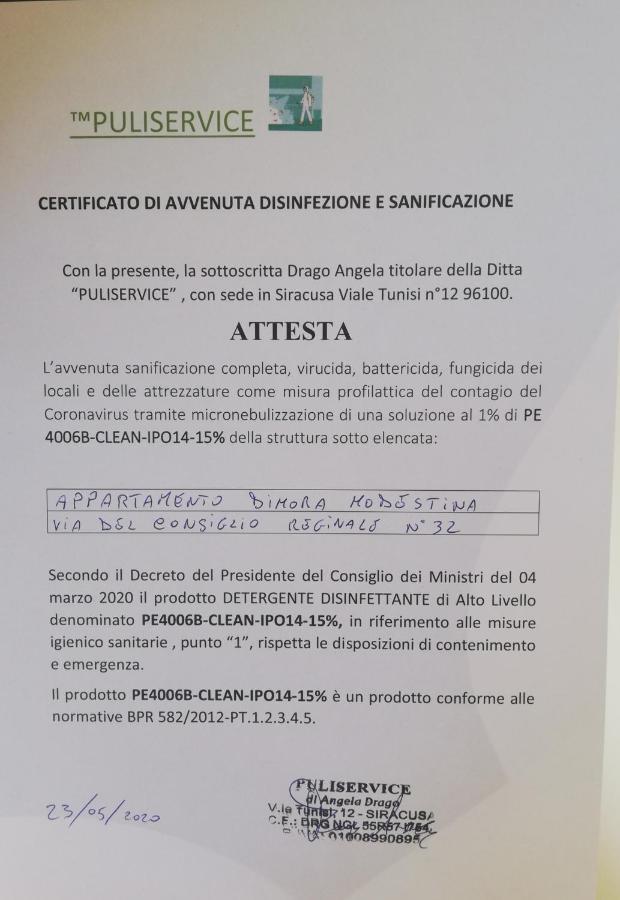시라쿠사 Dimora Modestina 아파트 외부 사진